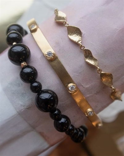 Stine A - Cherie Bon Bon Armbånd - Onyx